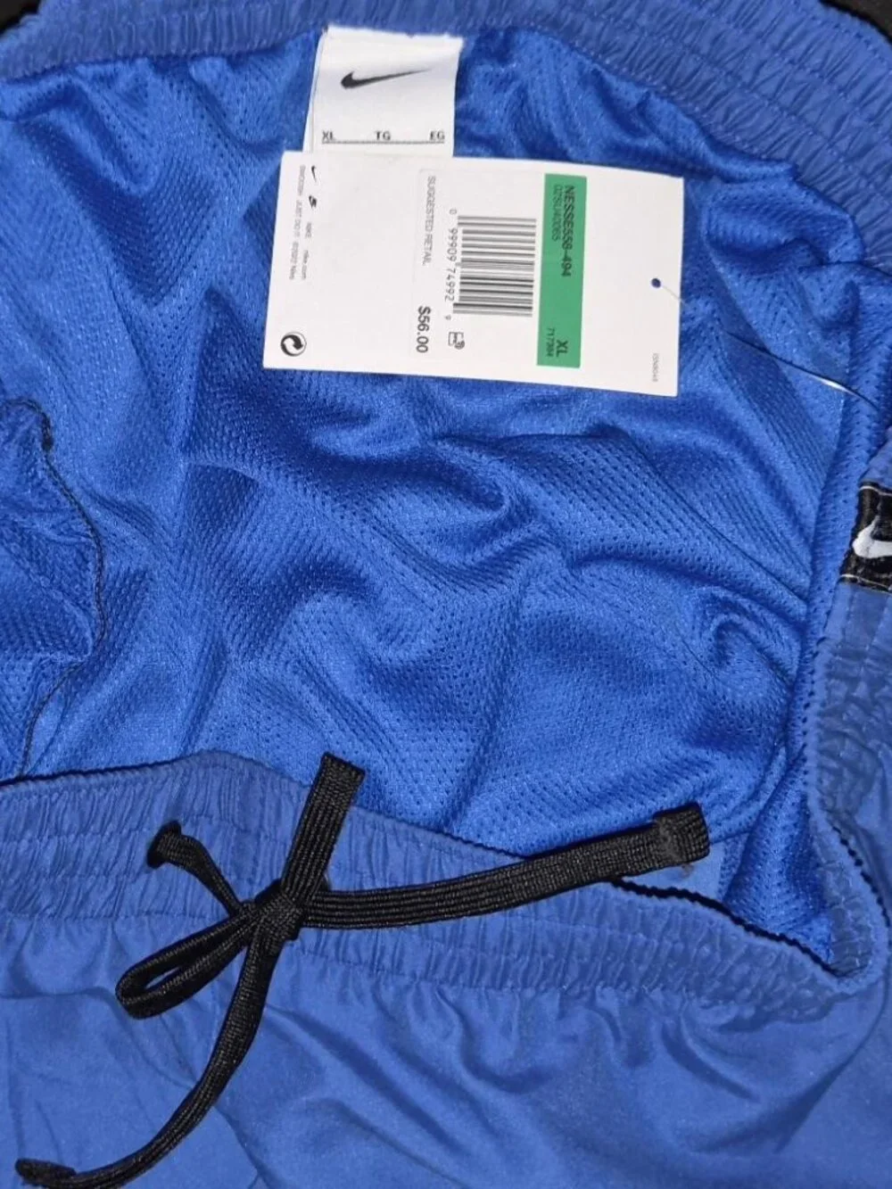 BRAND NEW WITH TAGS NIKE NESSF558-494 MEN'S BLUE 9